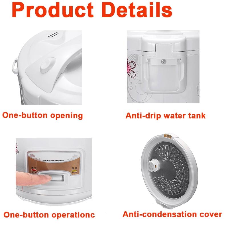 220V 2/3/4/5L Multicooker Kitchen Appliances Electric Rice Cooker Alloy Cast Iron Heating Pressure Cooker Soup Cake Maker