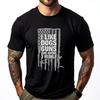 I Like Dogs Guns And Maybe 3 People Graphic Tee Cotton Fall Camisetas De Hombre Vintage Style T-shirt