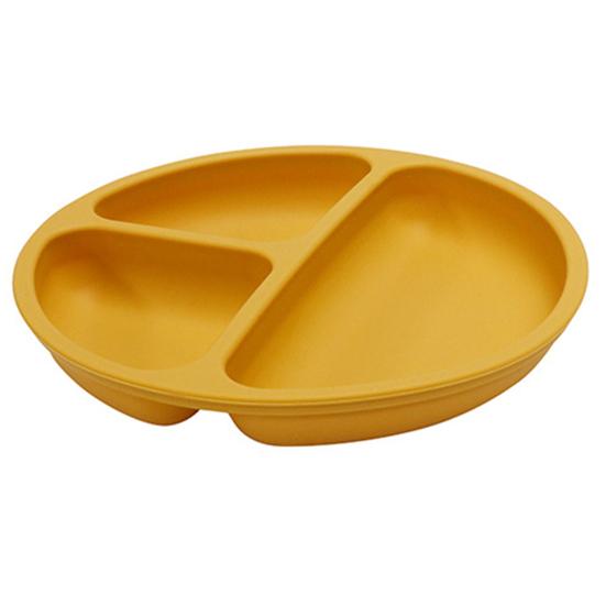 Yousheng Baby Cutlery Grid Partitions Food Grade Soft High Temperature Resistant Silicone Suction Cup Baby Cutlery Bowl Dining Accessories