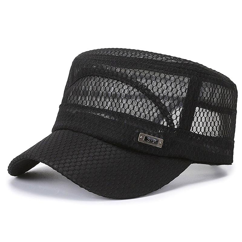 1PC Flat Caps Outdoor Men Protection Mesh Women Summer Snapback Breathable Hats Quick Dry Baseball Cap New