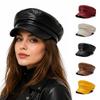 Short Brim Newsboy Cap Adjustable Beret Cap Casual Peaked Cap  Travel Use