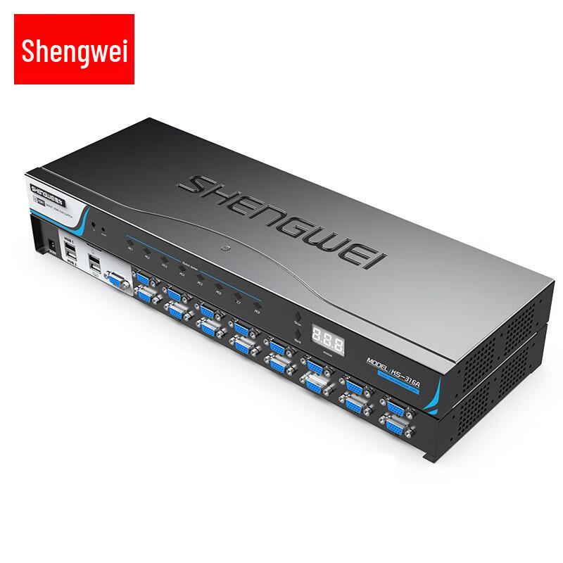 Shengwei KS-316A 16-Port Rack-Mount VGA KVM Switch