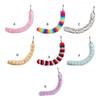 Long Animal Tail Keychain Plush Tail Charm Key Holder Keyring Pendant Decorations Purse Bag Charm for Handbag Backpacks