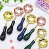 Double-Headed Wax Seal Spoon with Gold & Rose Gold Handles – Wax Melting Accessory for Sealing Stamp.