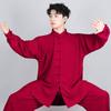 Tai Chi Uniform: Spring/Autumn Practice Suit for Men & Women - Eight Brocades Martial Arts Performance Wear for Middle-aged & Elderly