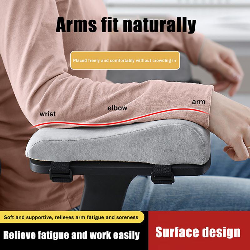 1Pair Chair Armrest Pad Elbow Pillow Support Cushion Foam Inner Core Sofa Cushion For Relieve Pressure On Elbows Forearms