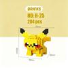Micro Building Blocks Charmander Pikachu Action Figures Gengar Mini Bricks Model Diy Puzzle Toy For Kids Toys Gift