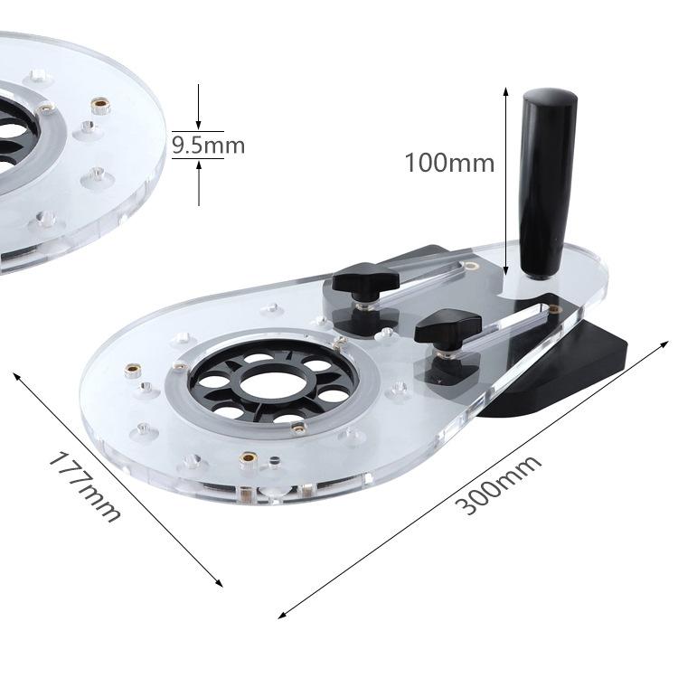 Carpenter Locator Universal Offset Router Base Plate for