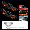 Solar Car Warning Light Suction Cup Evil Eye Light New Vehicle Safety Light