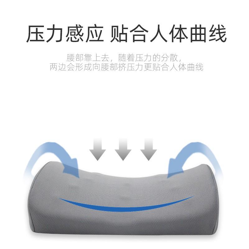 Ergonomic Lumbar Support Cushion Office Chair Memory Foam Back Pillow Pregnancy Long Sitting Comfort