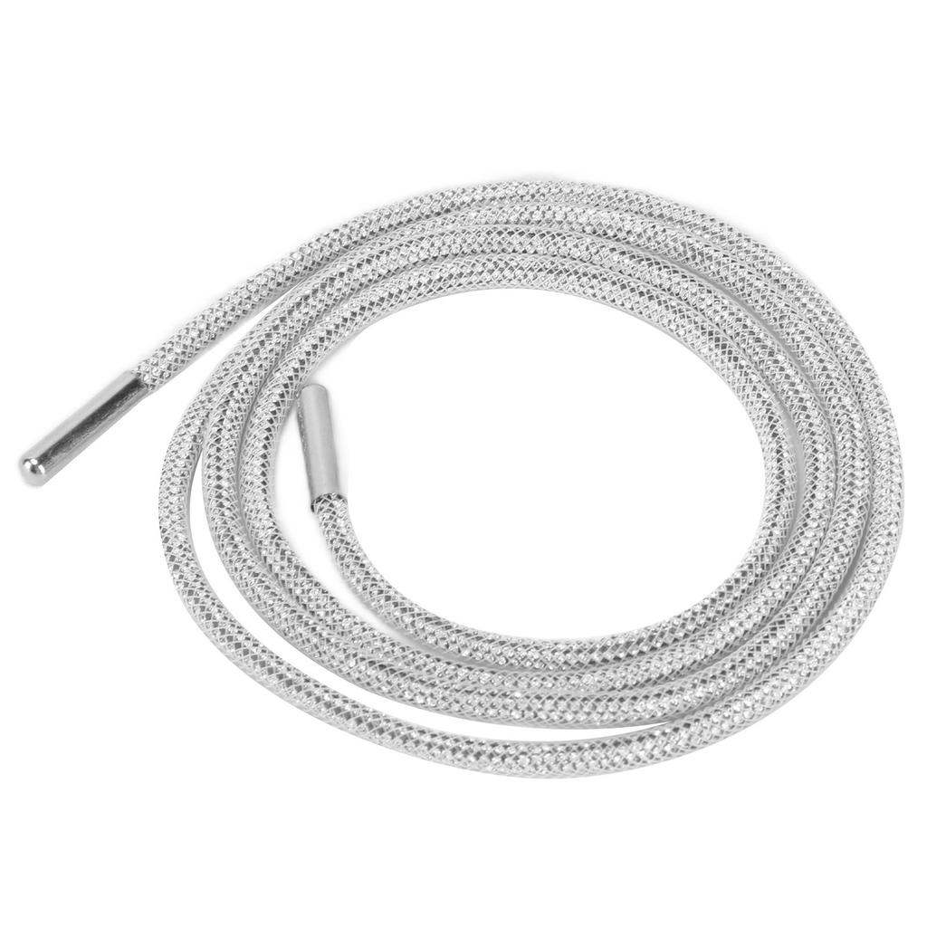 Rhinestone Shoelace Width 4mm Long 120cm Personalized Exquisite Shoes Accessories for Wedding Dresses NecklacesWhite