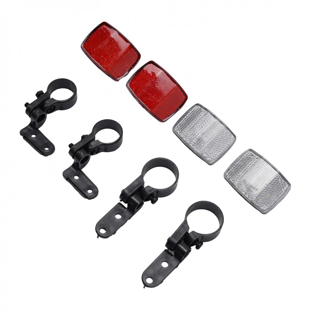 2pcs Bicycle Reflector ABS Front Rear Night Shelf Reflector