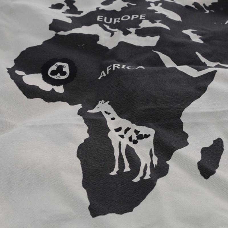 World Map Kid Baby Play Mat Crawling Game Blanket Infant Carpet Mats