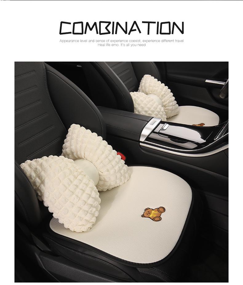 Adorable Bear Car Seat Cushion for Changan X7 PLUS, EADO, YIDAR CS75, CS55 - All Seasons