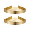Xuanyong Brushed Gold Aluminum Bathroom Basket Set (Triangular & Square)