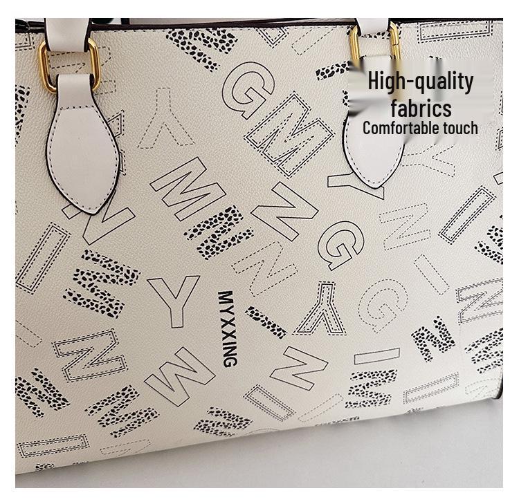 2025 Trendige Monogramm-Tragetasche mit großem Fassungsvermögen - Perfektes Geschenk für Mädchen