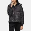 Adidas Neo Slim Fit Hooded Down Jacket Women Outerwear Black EI4421