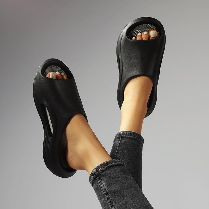 Men Women Thick Sole Slippers N-Slip Outdoor Sport Slide Sandals Couple Bathroom Soft Bottom Shoes Casual Flip Flops
