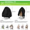 Patio Hanging Egg Chair Cover Outdoor Swing Egg Chair Cover Waterproof 210D Heavy Duty Veranda Garden Egg Chair on Stand Covers