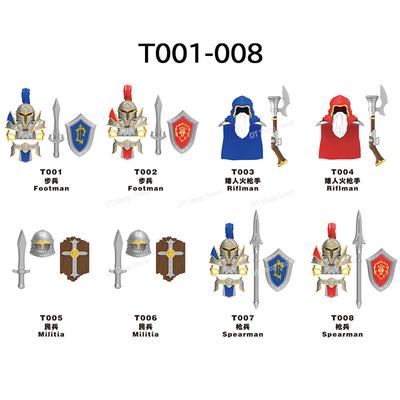 HOT pěší mušketýr Rytíři Upravení Rytíři MOC Těžce Obrnění Rytíři Akční Figurky Stavební Kostky Hračky Sestavení Dětská Hračka