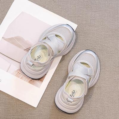 Boys Sports Sandals Summer 2025 New Children's Baotou Hollow Beach Shoes Girls Shoes Mesh Shoes Medium and Older Children