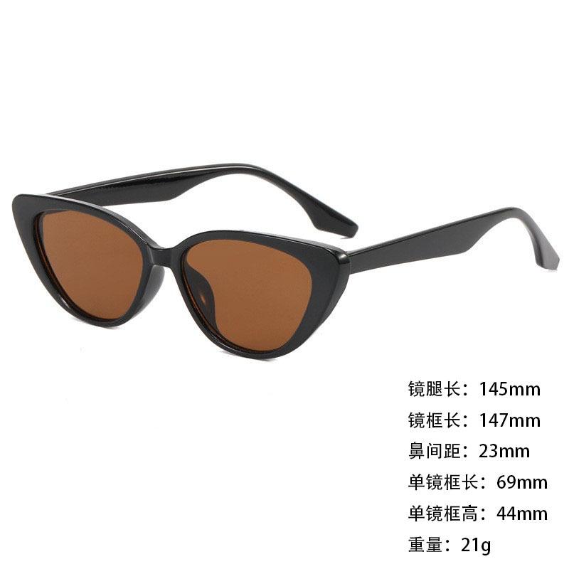 Foreign Trade Retro Triangular Small Frame Cat Eye Sunglasses Sunglasses Shading Women'S Sunglasses