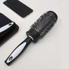 Runder Lockenroller Kamm Haarstyling Nylonbürste Thermisches Aluminiumrohr Zylinder Haarkamm für Frau Mann Haare föhnen und trocknen