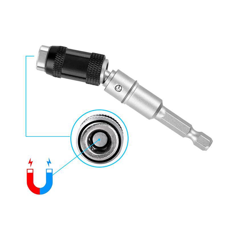 Hexagonal Handle Quick-Release Self-Locking Extension Rod - Multi-Angle Screwdriver Transfer Rod
