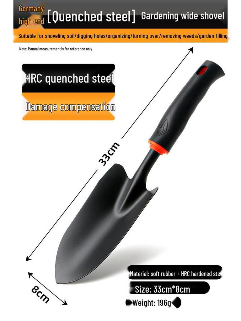 CPAI Gardening Tool Set: Small Shovel, Rake, Hoe, and Spade for Planting Flowers and Vegetables.