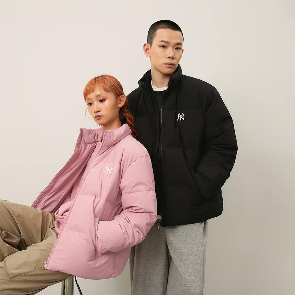 New MLB New York Yankees Basic Collection FW24 Down Jacket Unisex Pink 3ADJB1046-50PKM