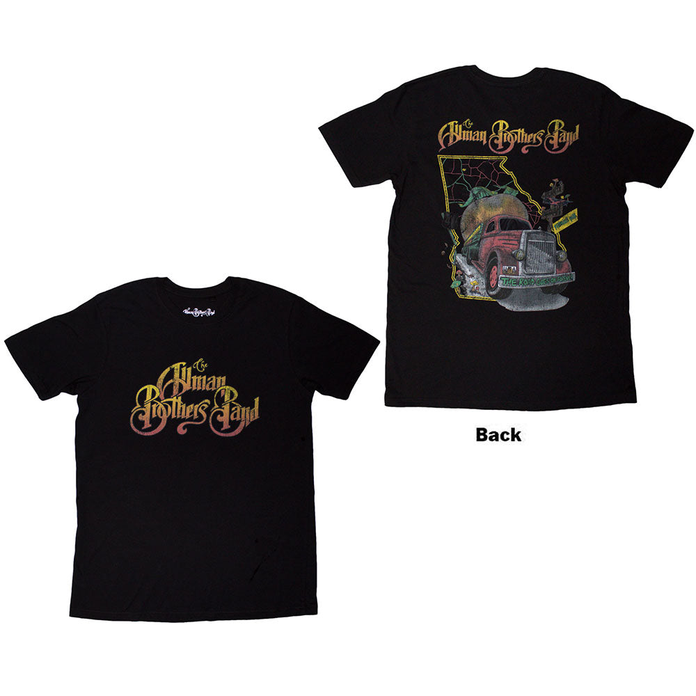 The AllUnisex Brothers Band TShirt Road Goes On Black Back Print OFFICIAL NEW S