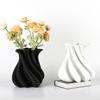 Modern Art Geometric Abstract Twisted Striped Flower Vase Ornaments Model Room Sales Office Home Soft Decorations