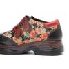 Johnature Retro Women Flats Shoes Genuine Leather Patchwork Printed Round Toe Comfortable Casual Platform Shoes
