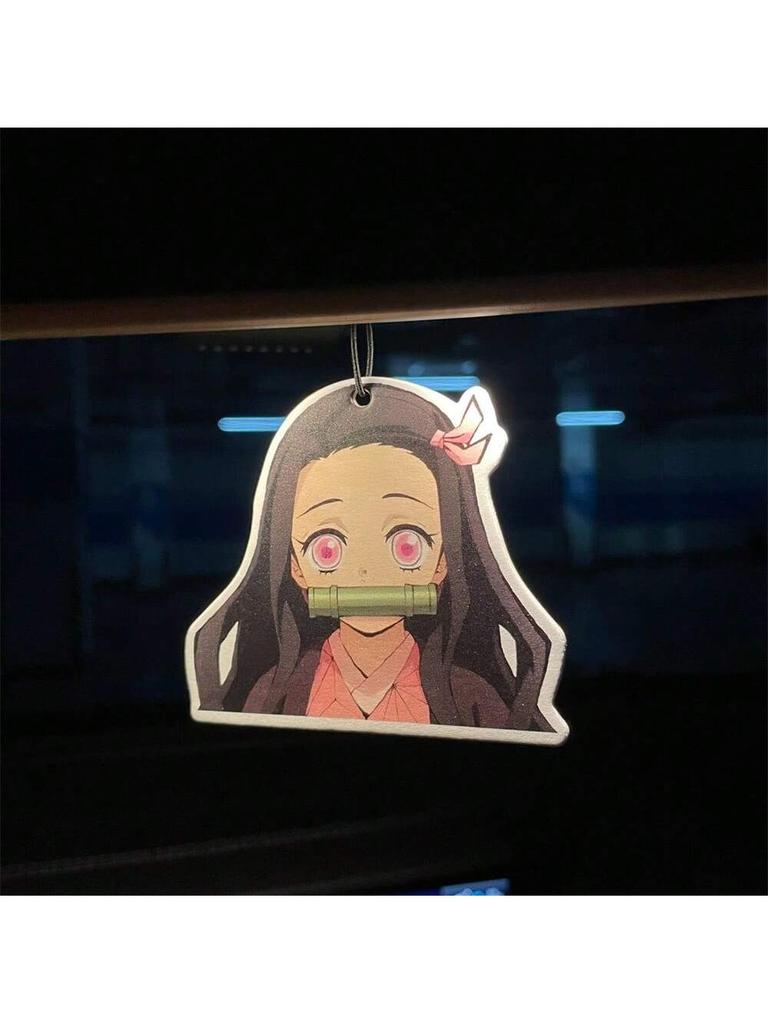 Demon Slaye Air Freshener Tanjirou Nezuko Car Home Creative Aroma Difusers In-Car Room Deodorant Perfume Pendant for Party Gifts