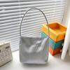 2025 Summer New Simple Nylon Underarm Bag Niche Design Letter Embroidery Portable Bucket Bag