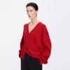 JNBY Spring 2026 V-Neck Wool Knit Pullover Sweater