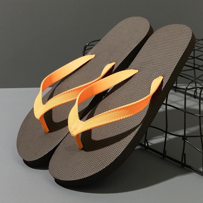 Slippers men's new outdoor pinch men's non-slip personalized sandals Guochao flip-flops trend wearing beach shoes