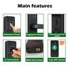 K20 Household Smart Electronic Door Lock with Tuya APP/IC Card/Password/ Key Unlock Biometric Fingerprint Door Lock