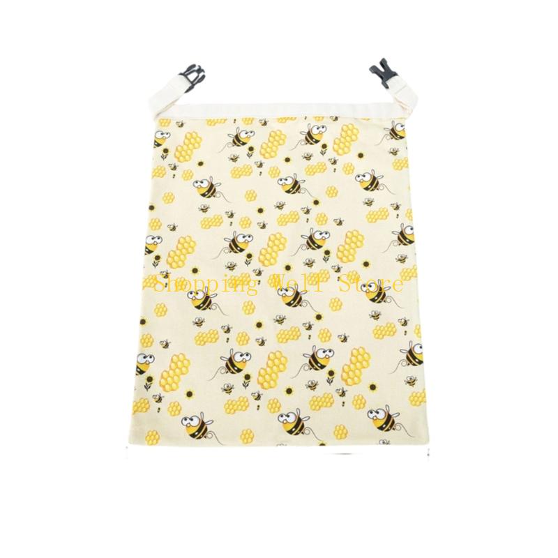 Food Safe Bees Wax Bread Container with Elastic Band Reusable Cotton Linen Bag For Homemade Sourdough Preservation
