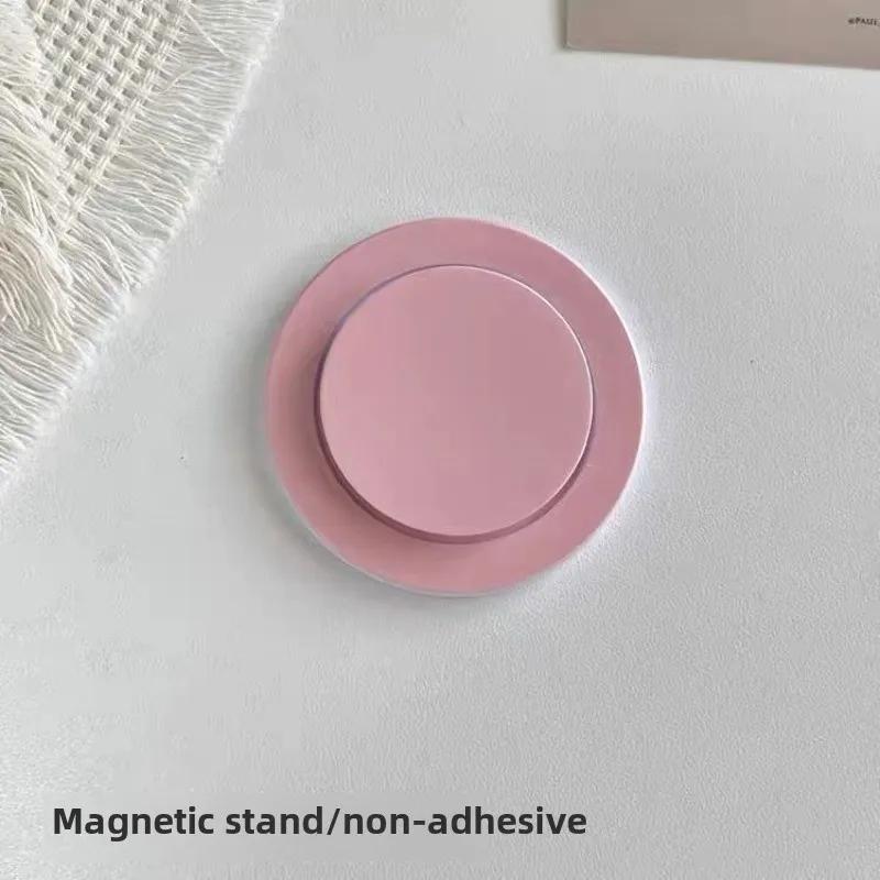 Per Magsafe Magnetico Carino Caramella Retrattile Airbag Supporto Stand Ins Colore Solido Rotondo Impugnatura Telefono Porta Carica Wireless Dito