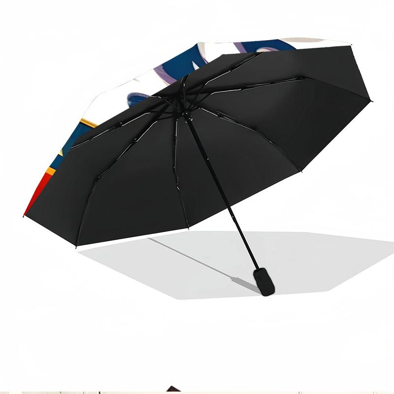Football Club F.C Print Automatic Open Close Umbrella, Portable Foldable Umbrella, for Outdoor Commute Camping Trip, Ideal Birthday Gift