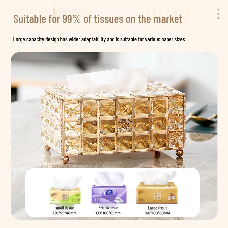 Kristallglas Taschentuchbox