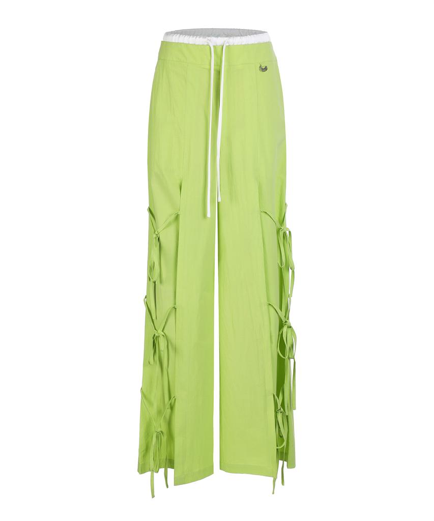 LALAFOX Double Waist String Pants Lime Bq2Wp011