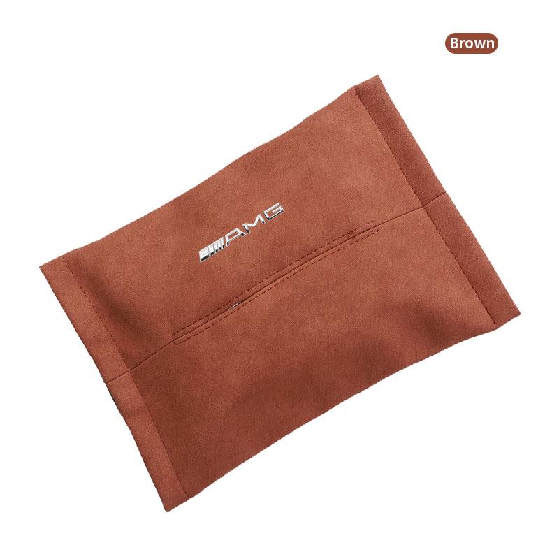 1Pcs Car Tissue Box Holder Sun Visor Seat Back Car Accessories For Mercedes Benz AMG W204 W205 W212 W213 W222 x153 W176 W177 Keychain