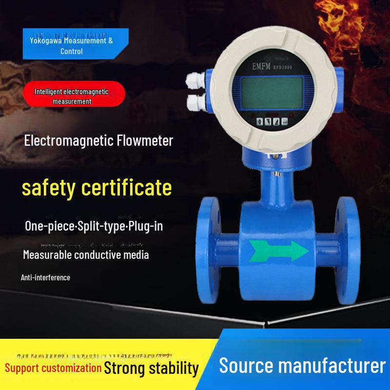 

Smart Electromagnetic Flowmeter for Industrial Sewage and Sulfuric Acid Slurry DN9
