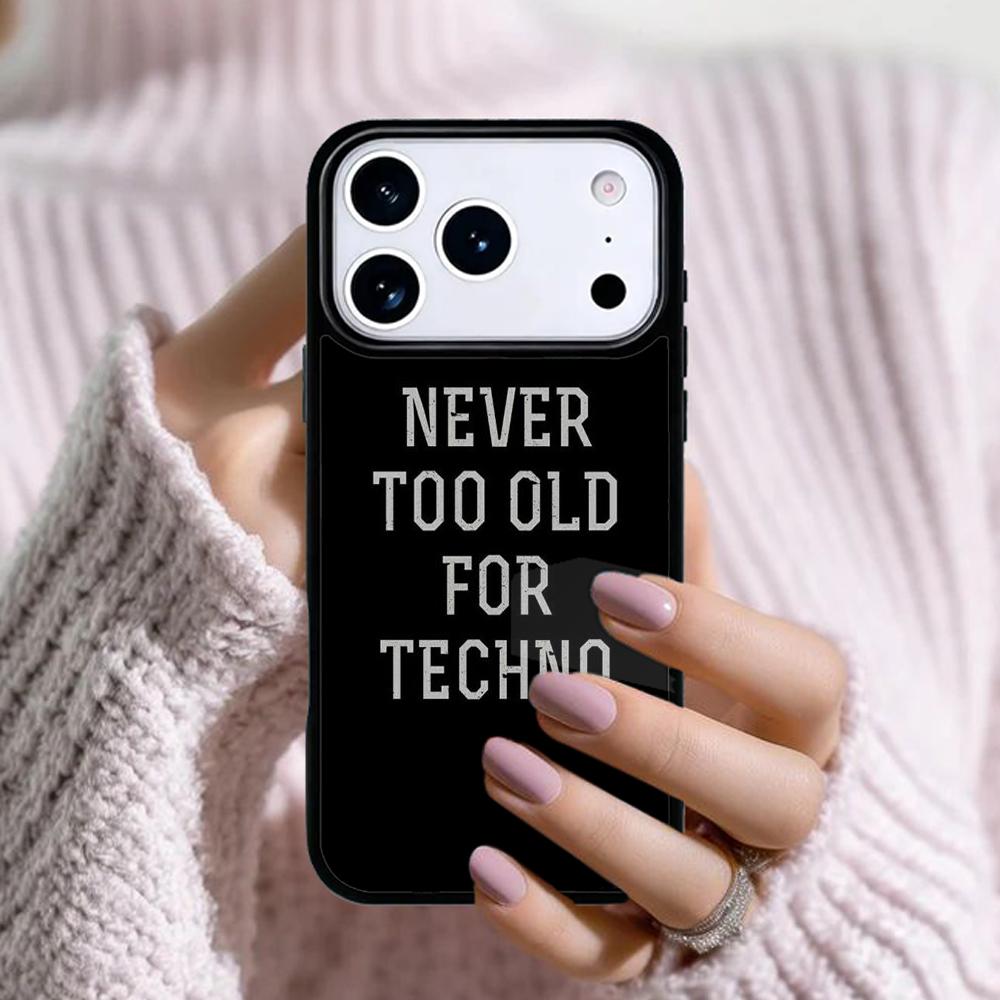 Techno Music Soft Phone Case For Apple iPhone 17 Air 16E 15 14 Plus 13 12 11 Pro Max Mini Funda Cover