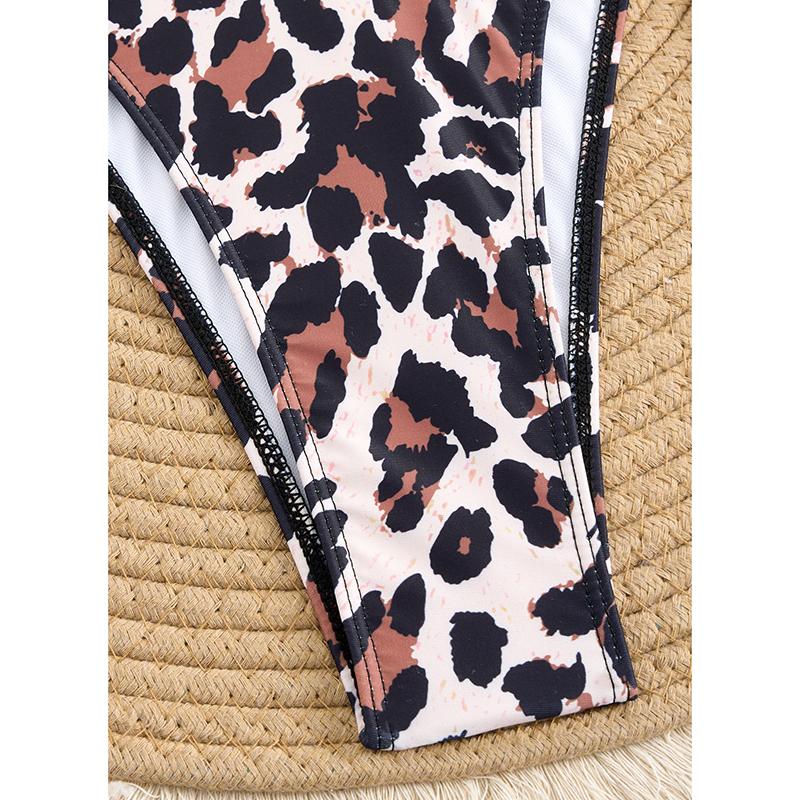 Sexig Leopard Micro Bikini Dam Badkläder Kvinna Badkläder Mini Trosa Tvådelat Bikiniset Strandkläder Badkläder