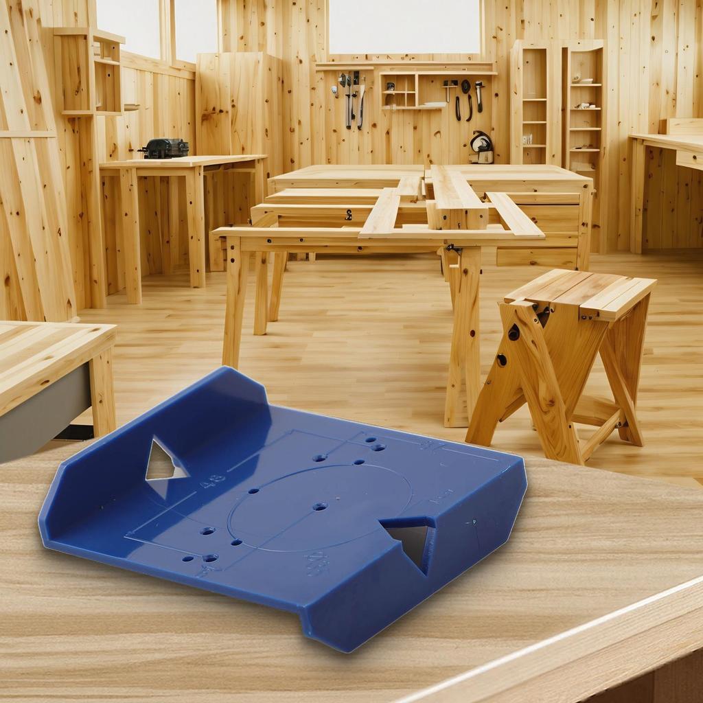 Lightweight ABS Hinge Hole Template Jig for Cabinet and Furniture Installation
