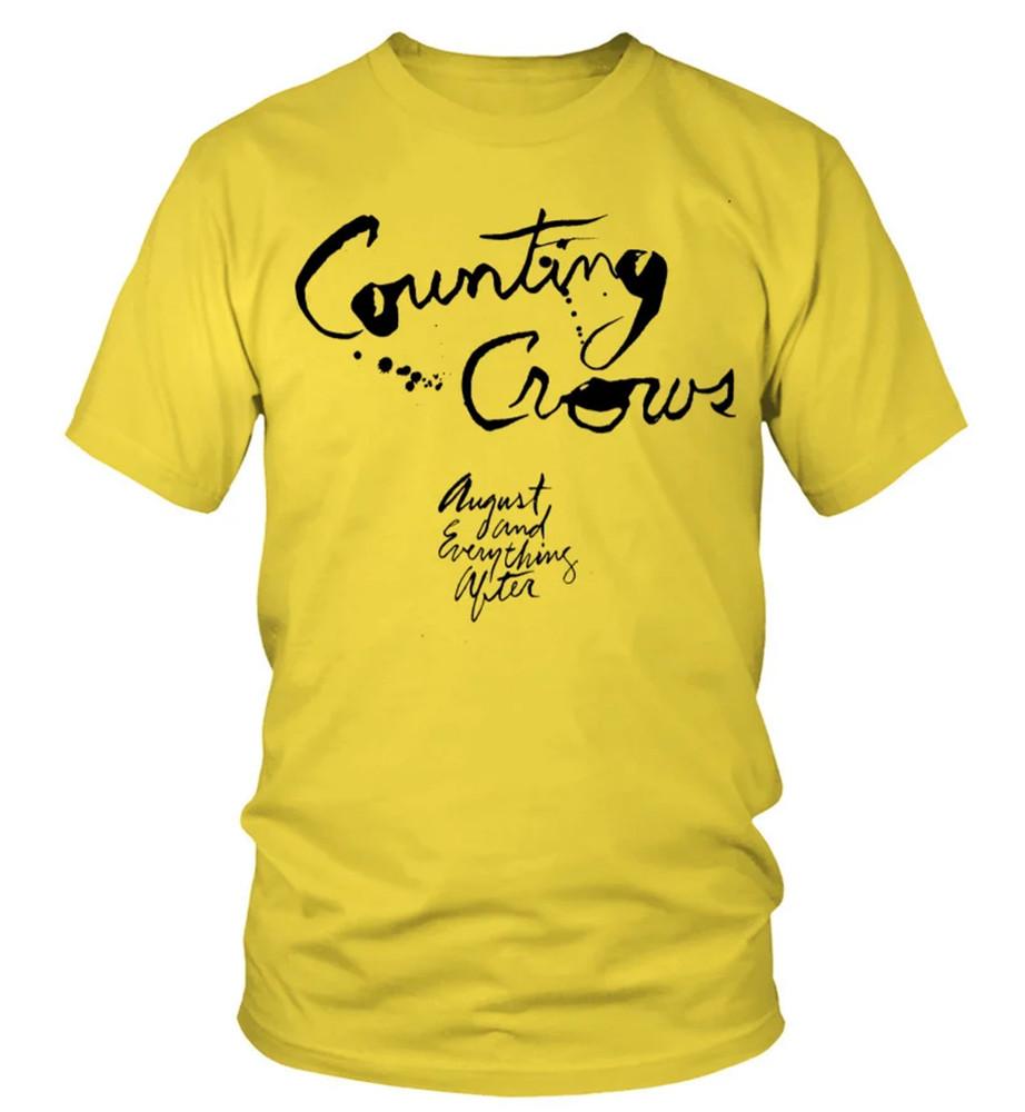 NEW Counting Crows Rock Band T-shirt YELLOW Unisex Tee JJ4095