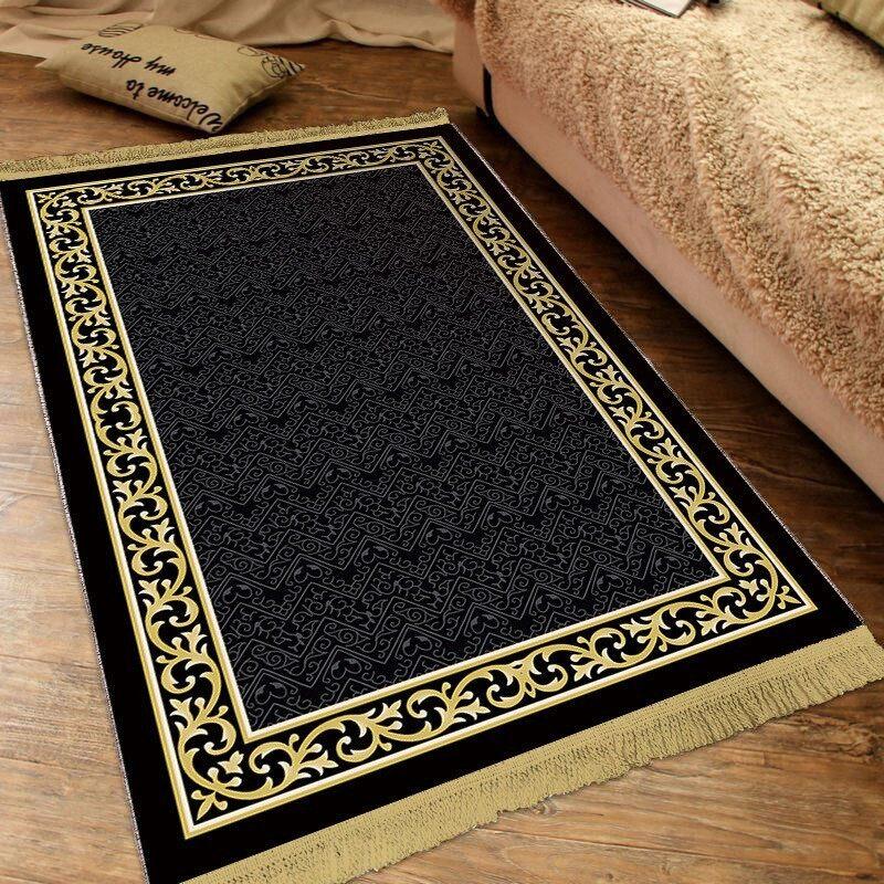 Muslim Prayer Home Rugs Floor Mats Long Strip Balcony Carpet for Living Room Doormat Plush Non-slip Floor Mat Bedroom Carpet